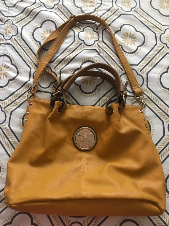 michael kors mustard yellow bag