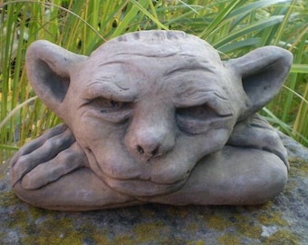 Reconstituted Stone Garden Wall Goblin Ornament Statue