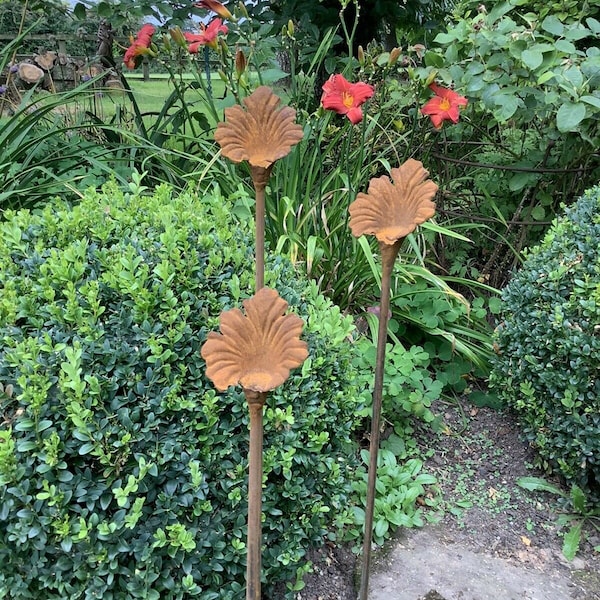 Rusty Metal Garden Art Etsy UK