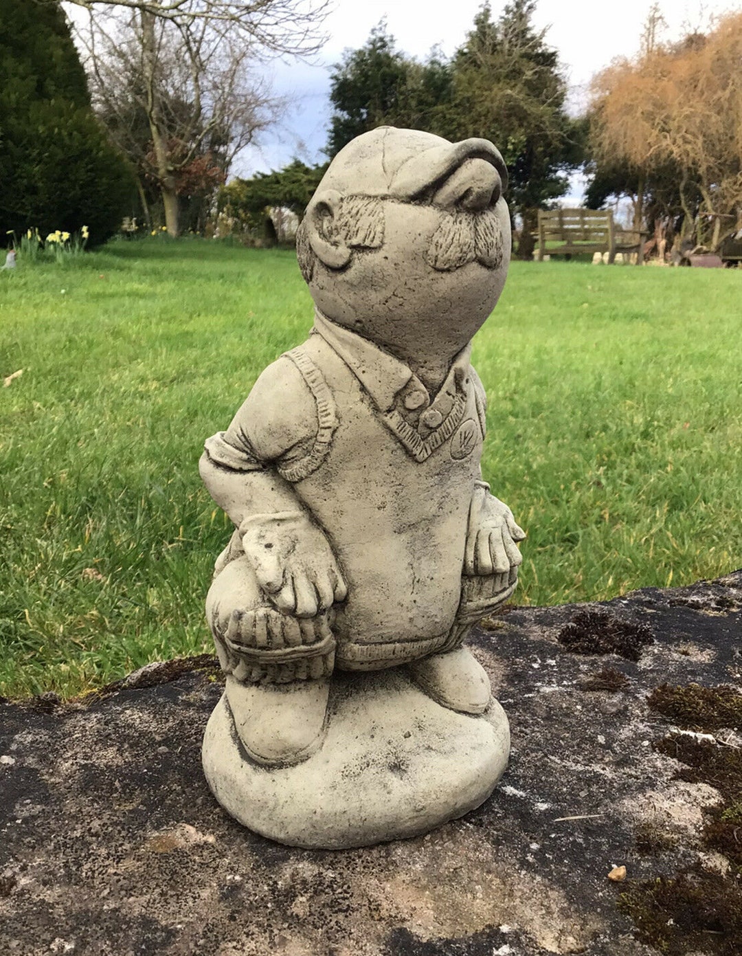 Reconstituted Stone Garden Cricketer Wicket Keeper Statue Etsy UK