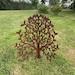Rusty Metal 3D Tree Garden Ornament - Etsy UK