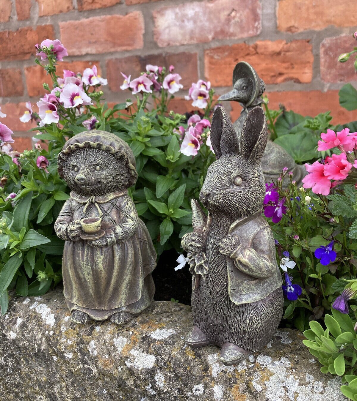 Resin Set of 3 Mini Beatrix Potter Garden Ornaments - Etsy