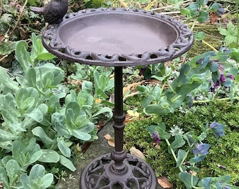 Cast Iron Small Bird Bath / Garden Feeder