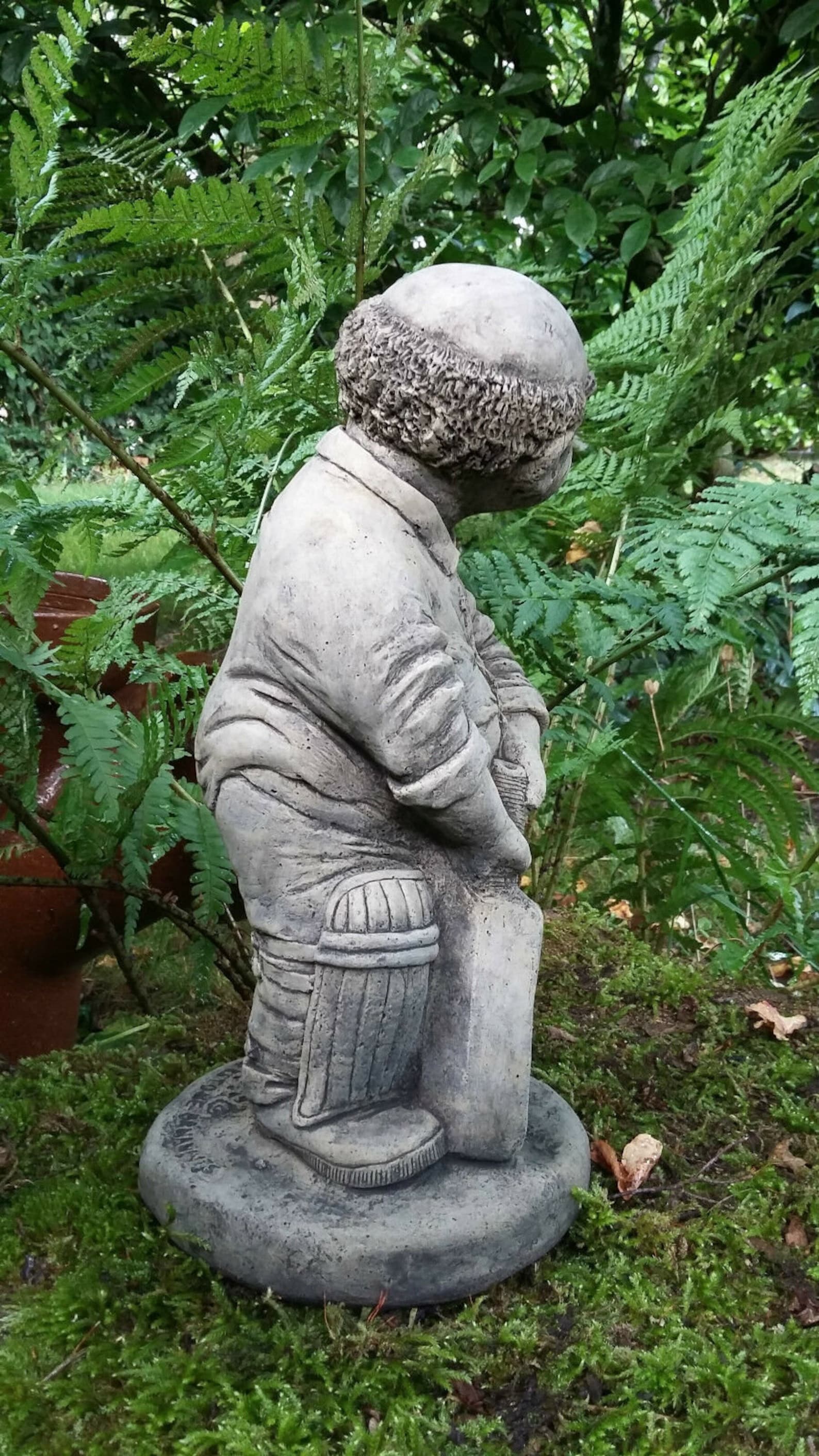 Reconstituted Stone Cricketer Batsman Statue Etsy UK
