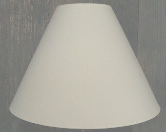 14"  White Lampshade