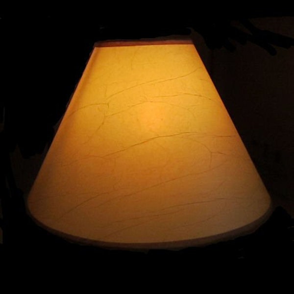 16" CRACKLE  Rustic Lampshade  NL
