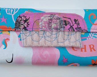 Wallet - Recycled Wallet - Recycled Shopping Bag Wallet - Gift for Her - Birthday Gift - Recycled Wool Sweater - Lightweight - Upcycled