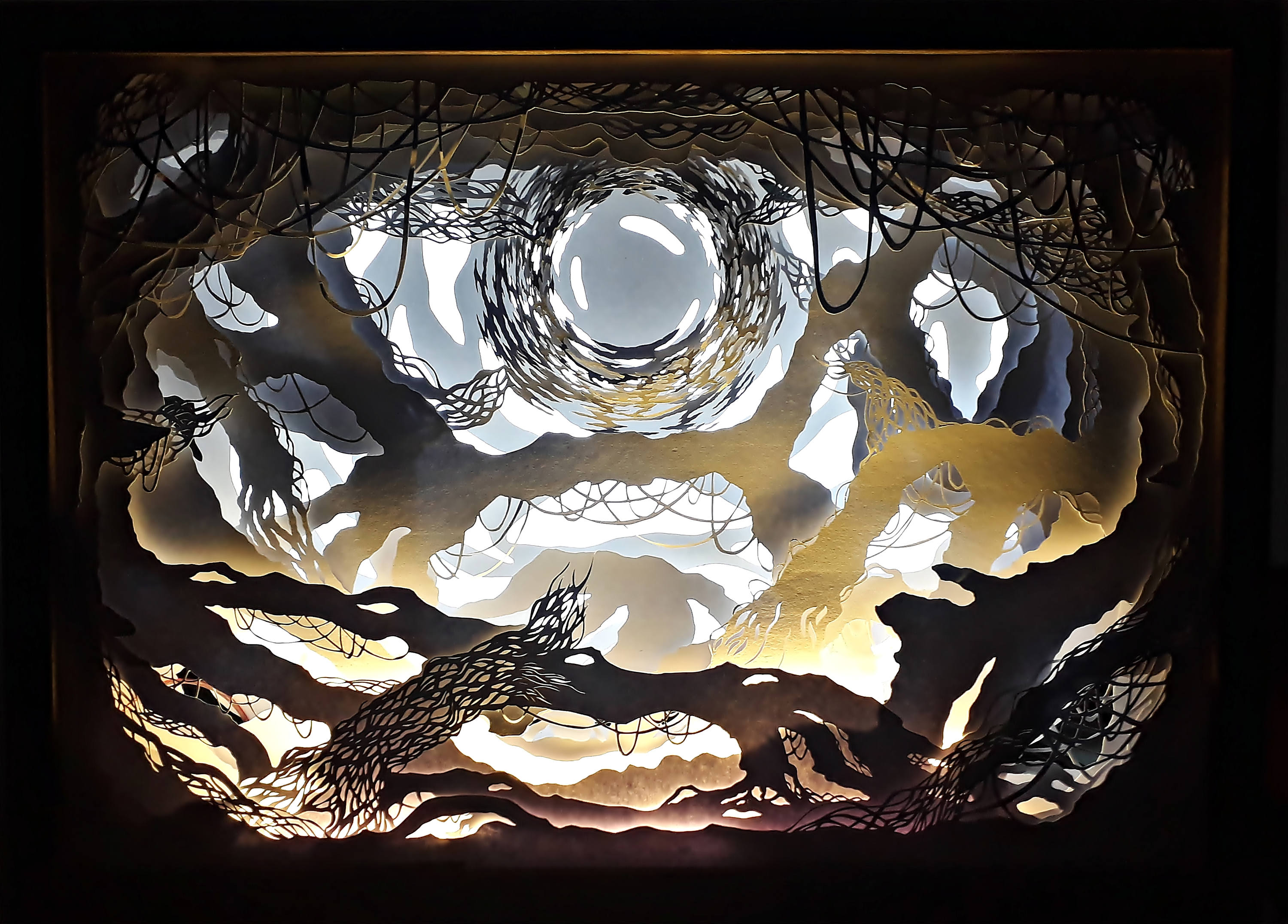 LED Lightbox Papercut Diorama Mikhah's Adventure pt. 4 Etsy