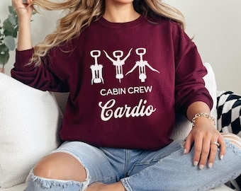 Cabin Crew Cardio Shirt | Funny Flight Attendant Tee | Perfect Airline Crew Gift | Cabin Crew Life Apparel
