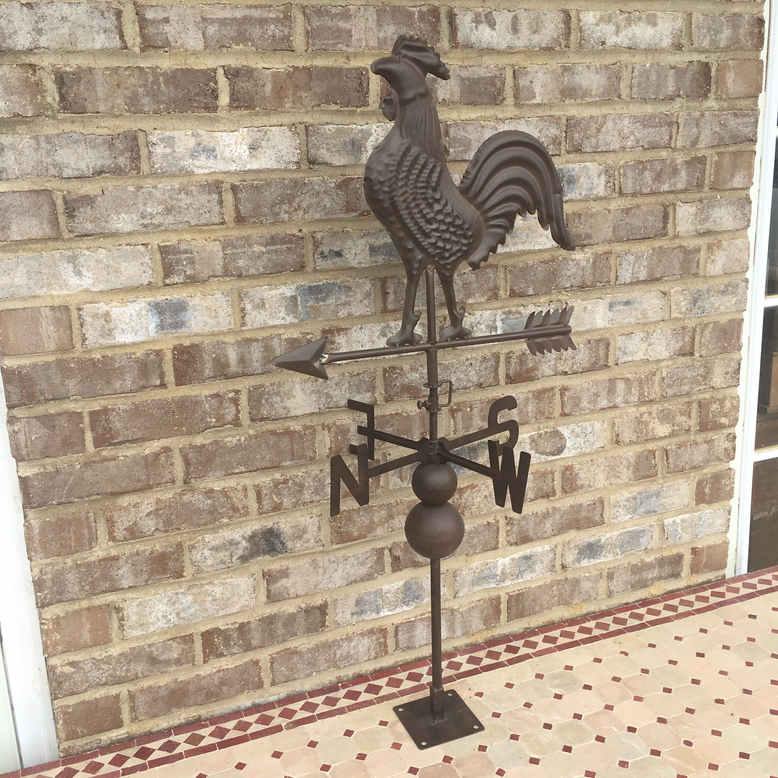 3D Rooster Weathervane With Floor Stand Farmhouse NSEW Arrow Etsy