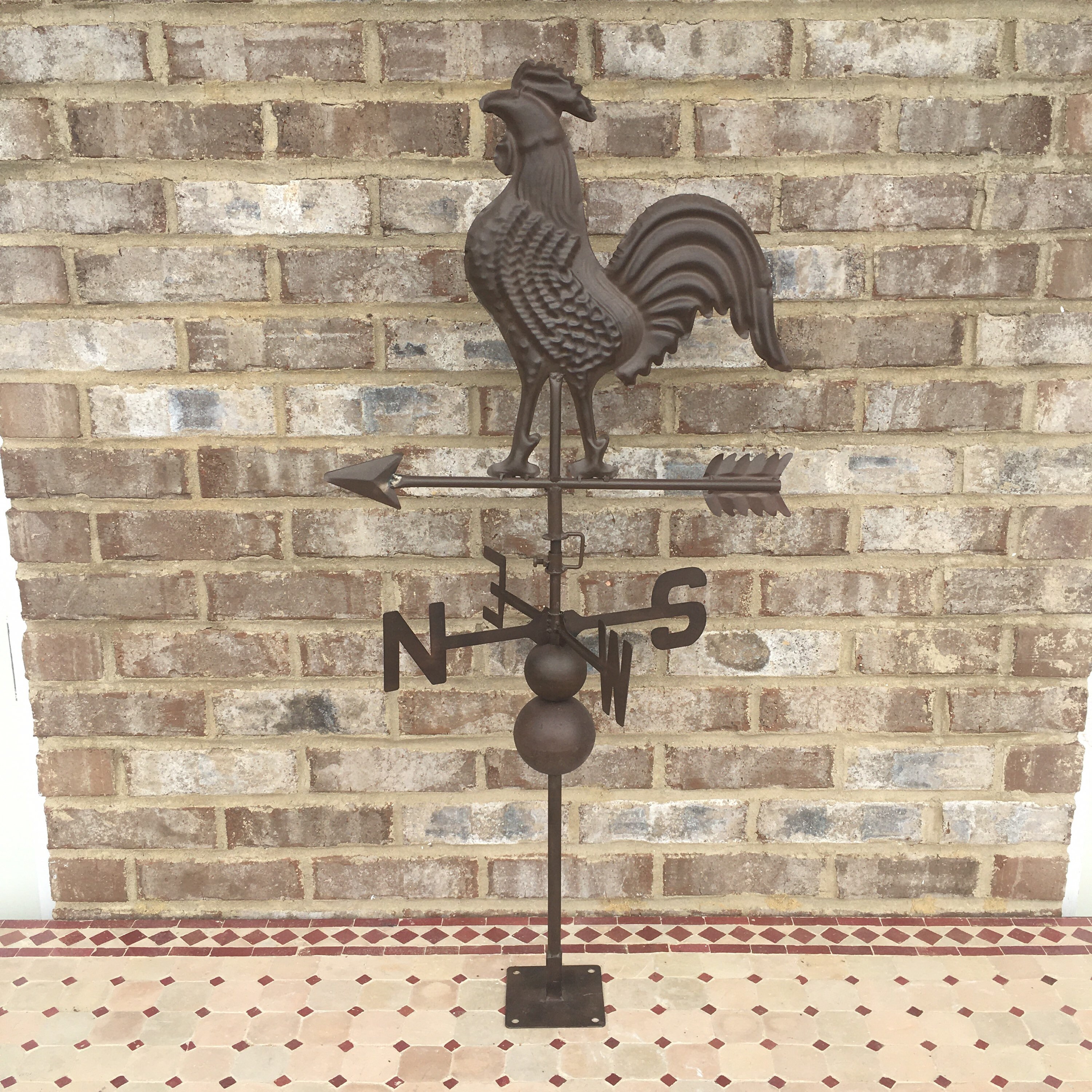 3D Rooster Weathervane With Floor Stand Farmhouse NSEW Arrow Etsy