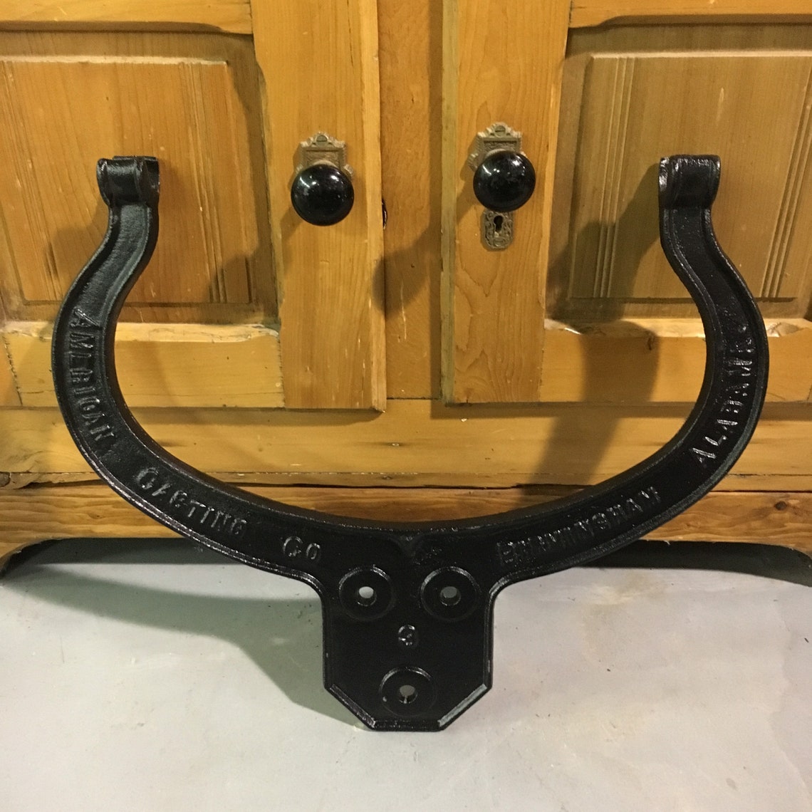 No3 Cast Iron Bell Yoke American Casting Co Birmingham AL Etsy