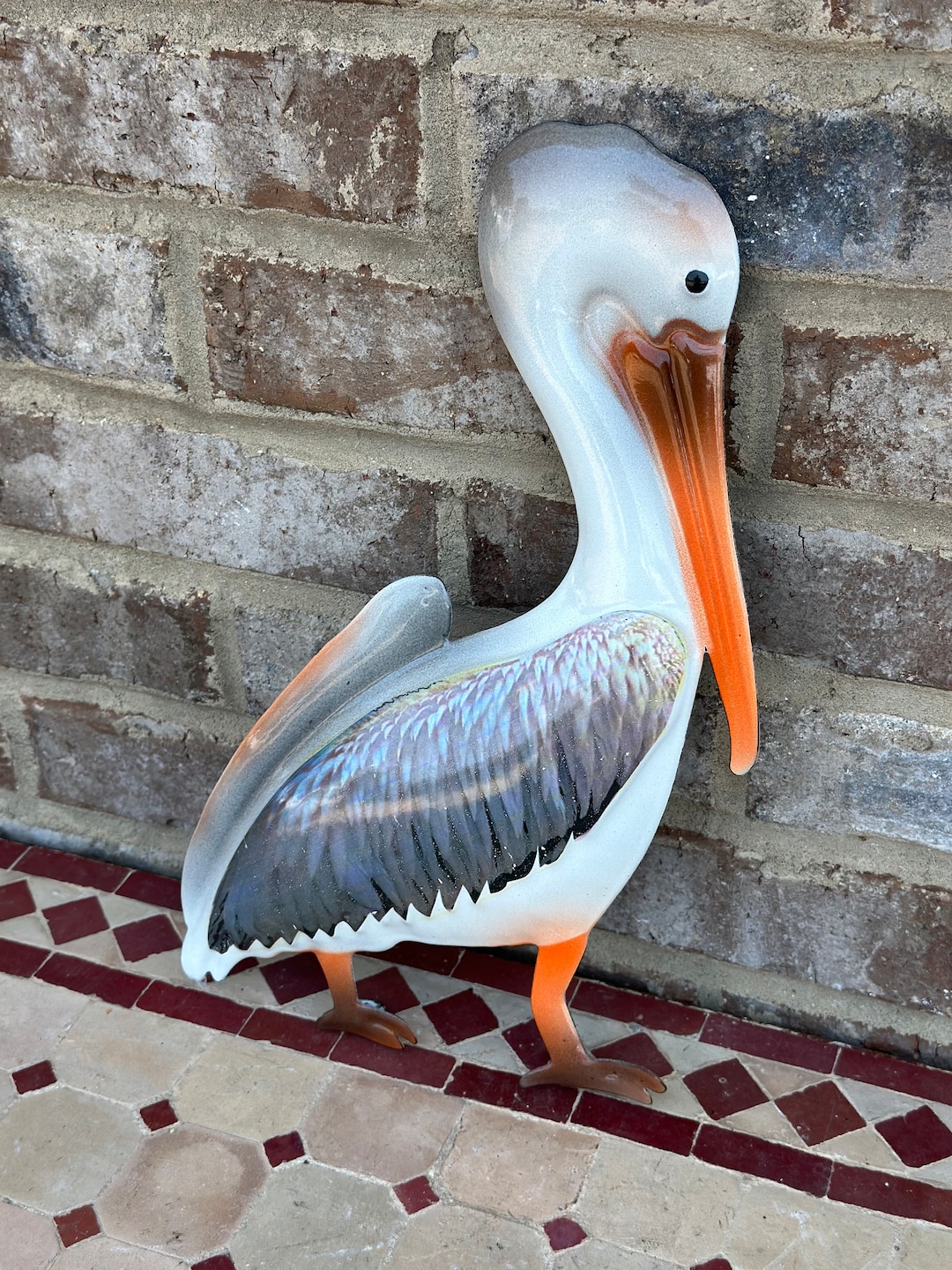 Beautiful Metal Pelican Wall Art Beach Nautical Decor Etsy
