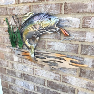 Bass Fish Sculpture 
