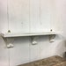 French Style White Washed Wooden Wall Shelf Display Victorian Style Hand-Carved Corbel Farmhouse 