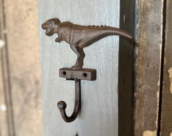Cast Iron TRex Wall Hanging Hook