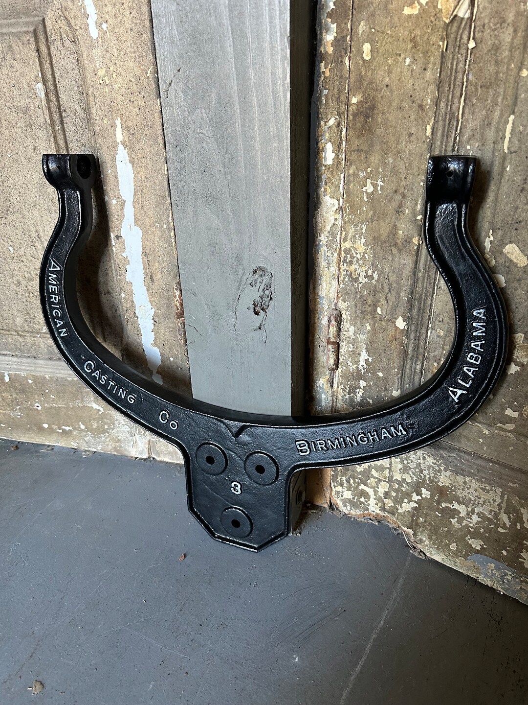 No3 Cast Iron Bell Yoke American Casting Co Birmingham AL Upright