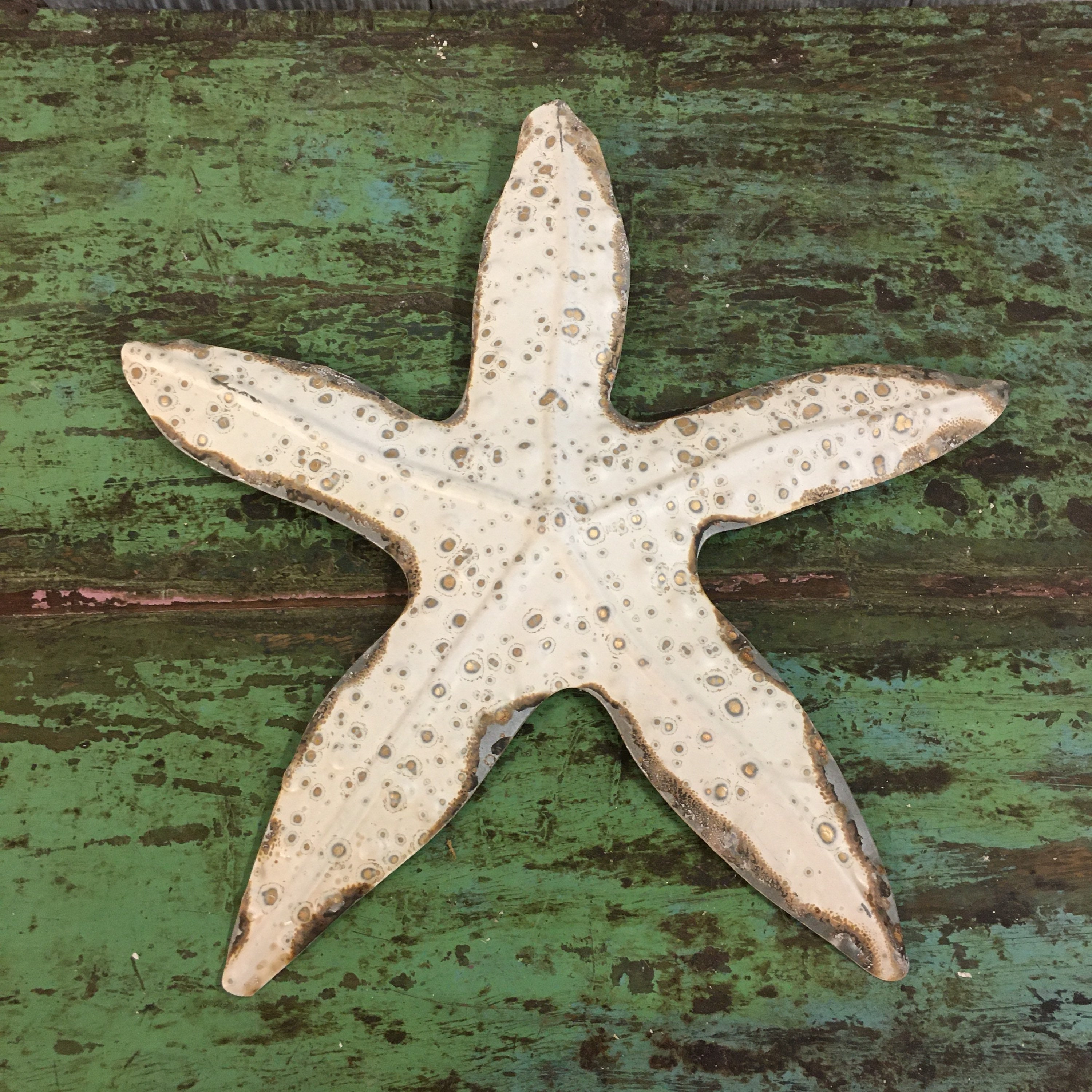 Set of 3 Metal Starfish Wall Art Beach House Coastal Nautical Ocean ...