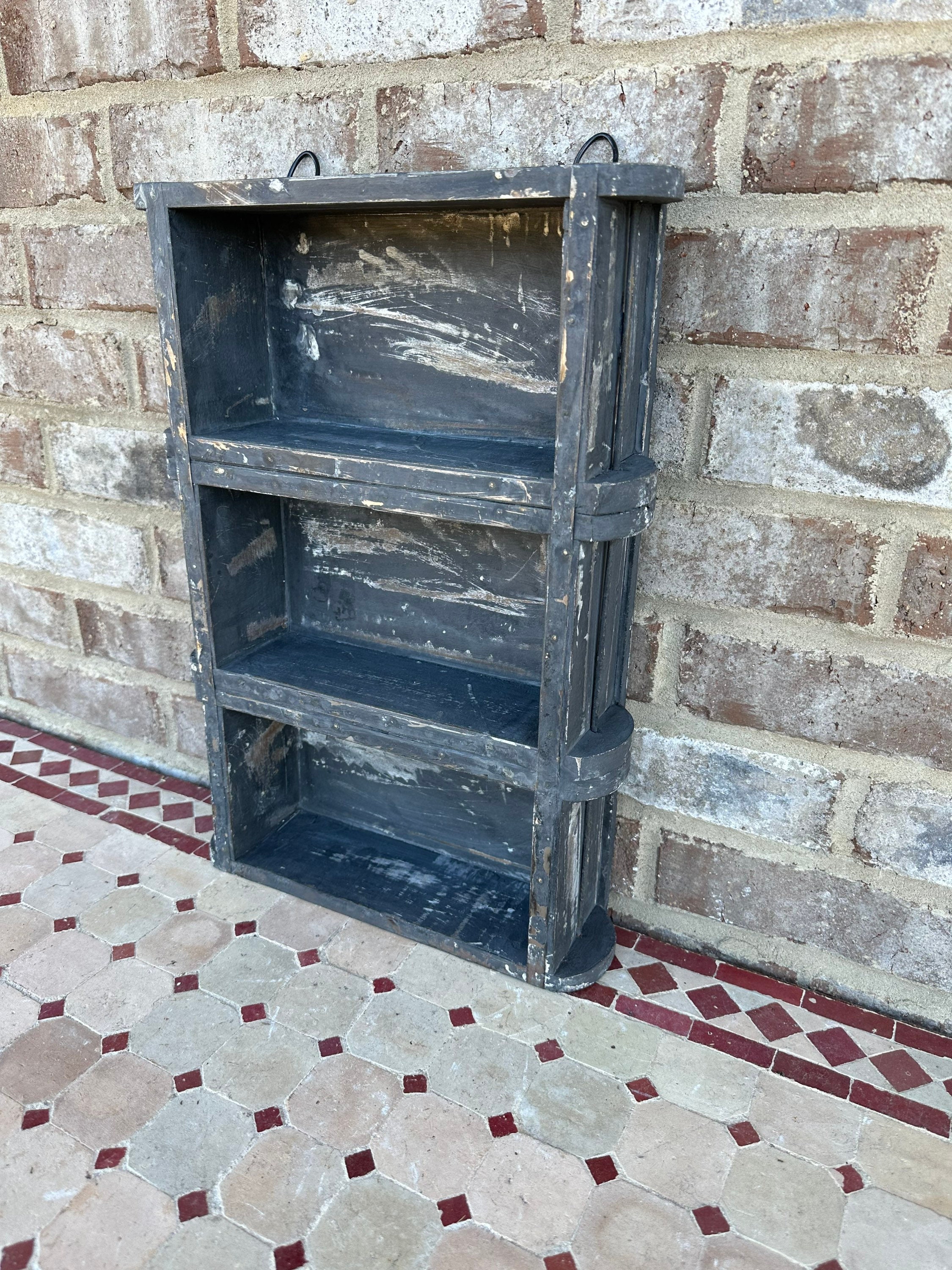 Single Rustic Wood Brick Mold, Farmhouse Brick Mould Box Shelf