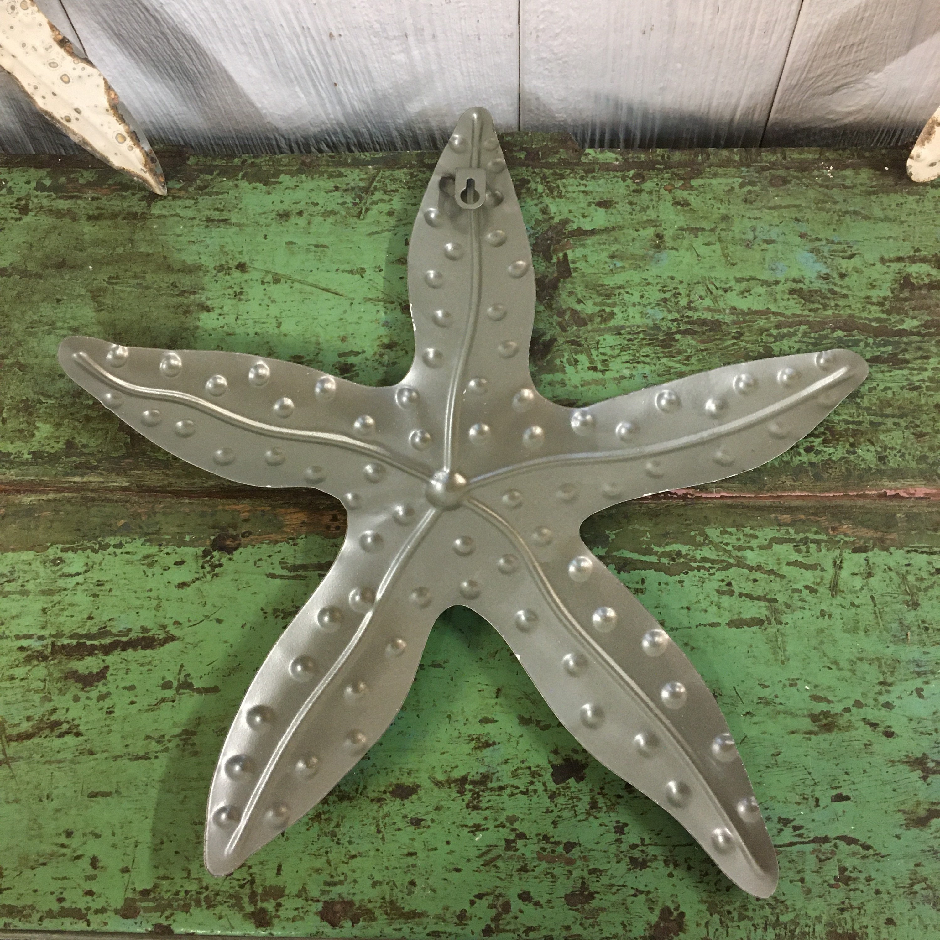 Set of 3 Metal Starfish Wall Art Beach House Coastal Nautical Ocean ...