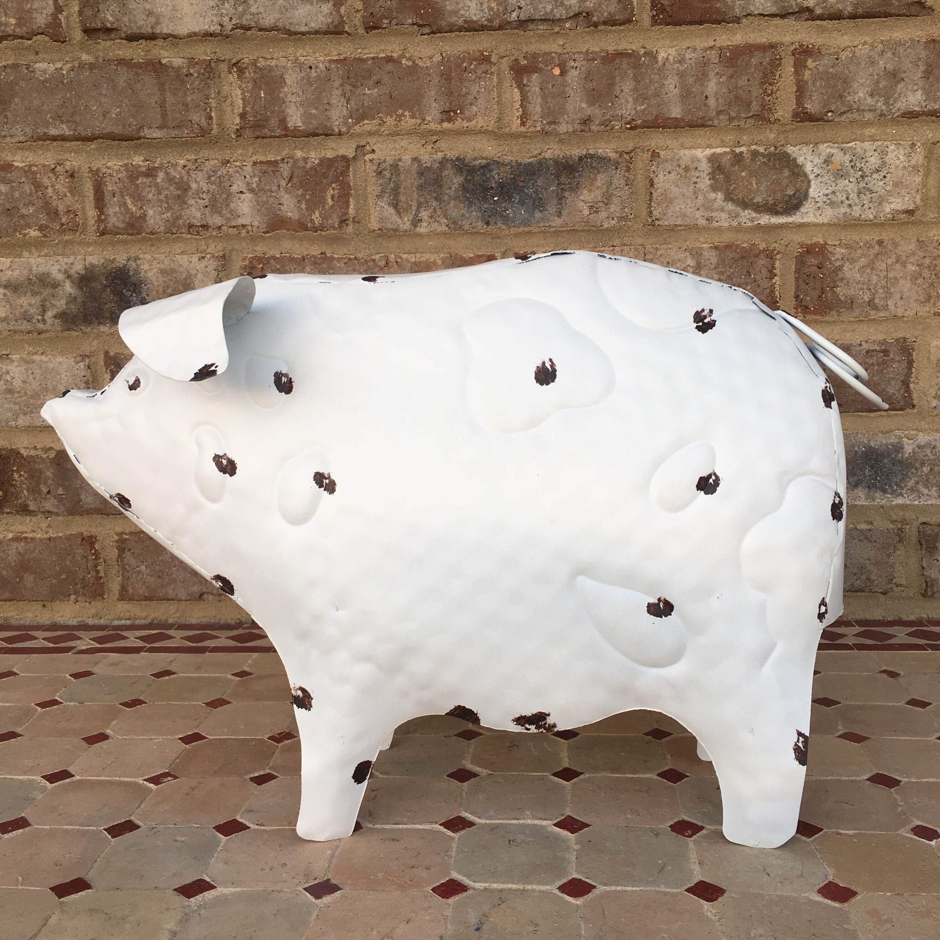 Cute Metal 15 Pig Statue Hog Home Farm Garden Lodge Farmhouse Etsy
