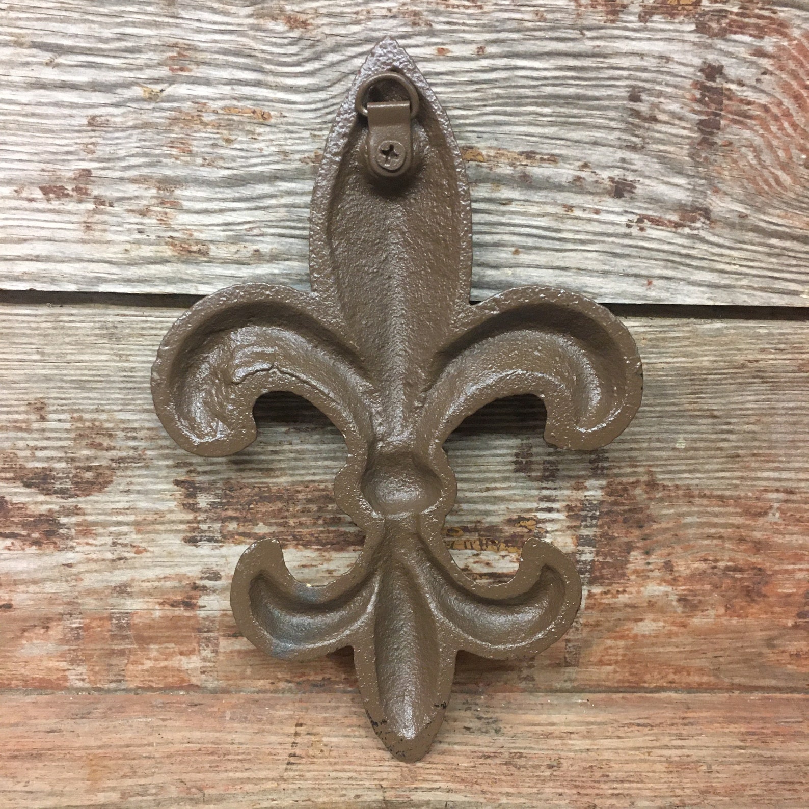Cast Iron FLEUR DE LIS Plaque Wall Decor Rustic French - Etsy