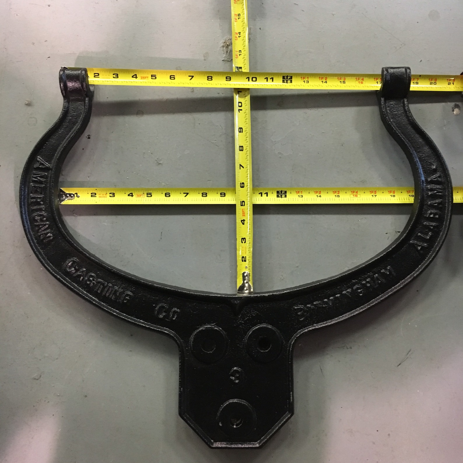 No3 Cast Iron Bell Yoke American Casting Co Birmingham AL Etsy