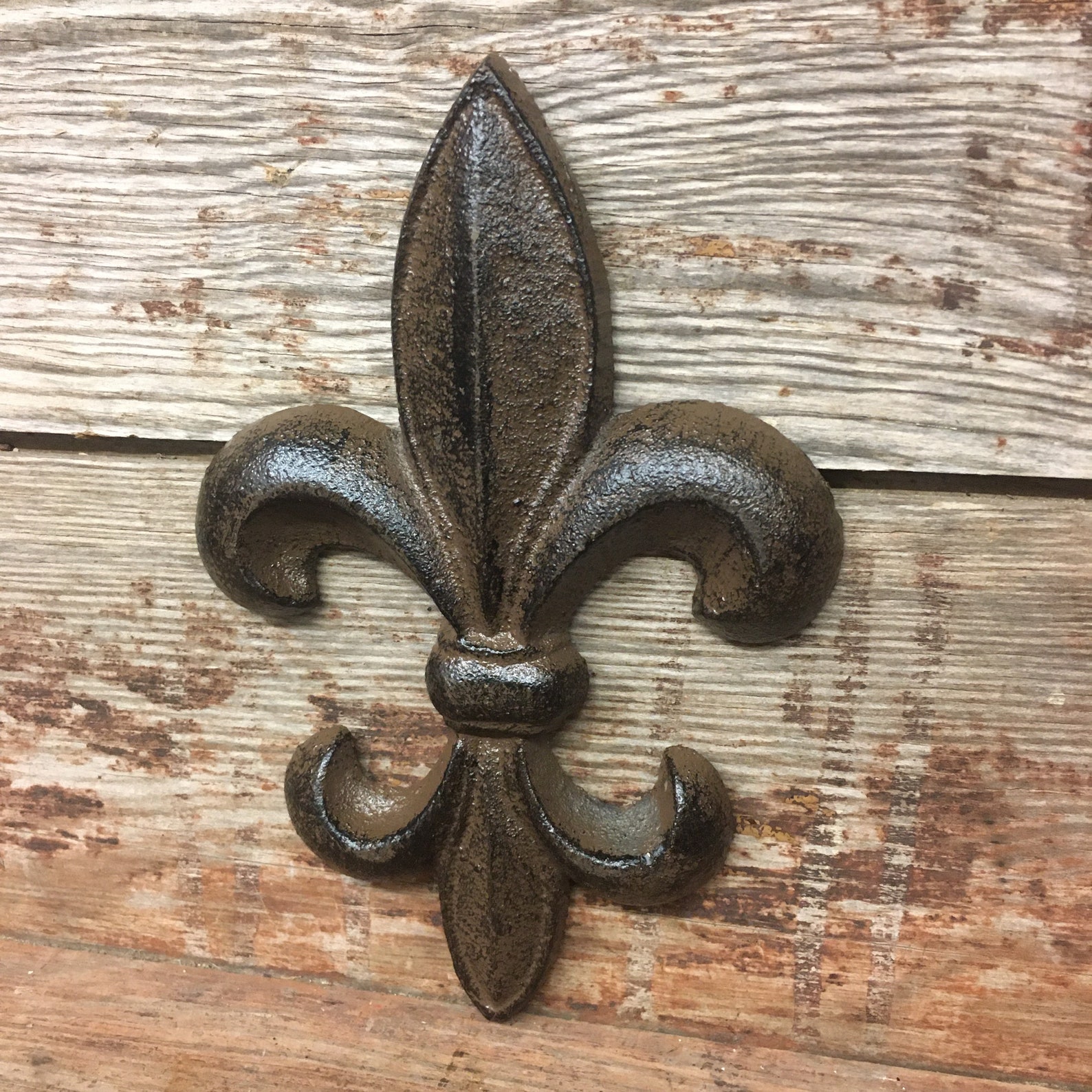 Cast Iron FLEUR DE LIS Plaque Wall Decor Rustic French - Etsy