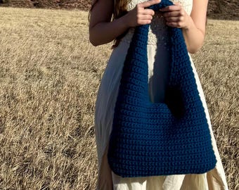 Crochet Hobo Bag Pattern: Structured Tote (PDF Pattern)
