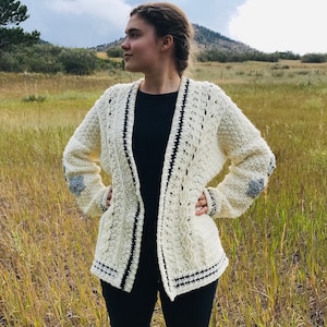 The Folklore Cardigan -- Starry Night Cardigan - Crochet Pattern