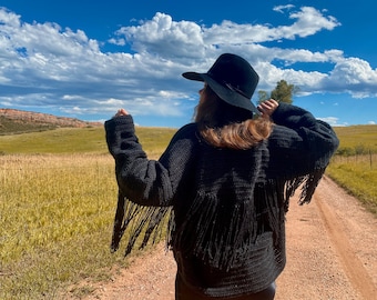 Free Spirit Jacket CROCHET PATTERN - Western Style Fringe Jacket