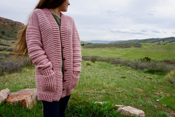 crochet slouchy cardigan pattern