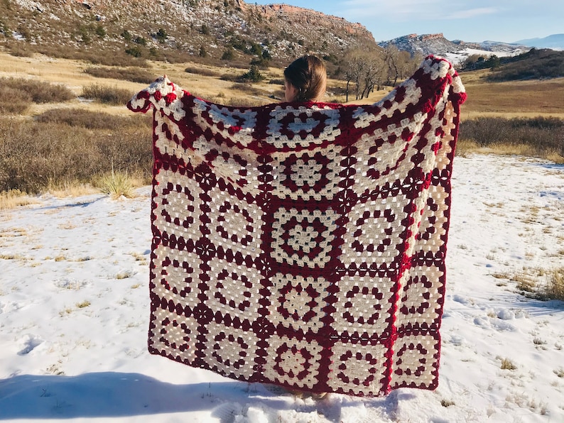 CROCHET PATTERN 25 Days Of Christmas Blanket