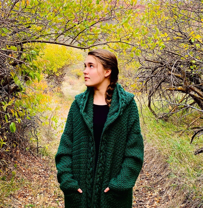 Green Groves Cardigan Crochet Pattern image 1