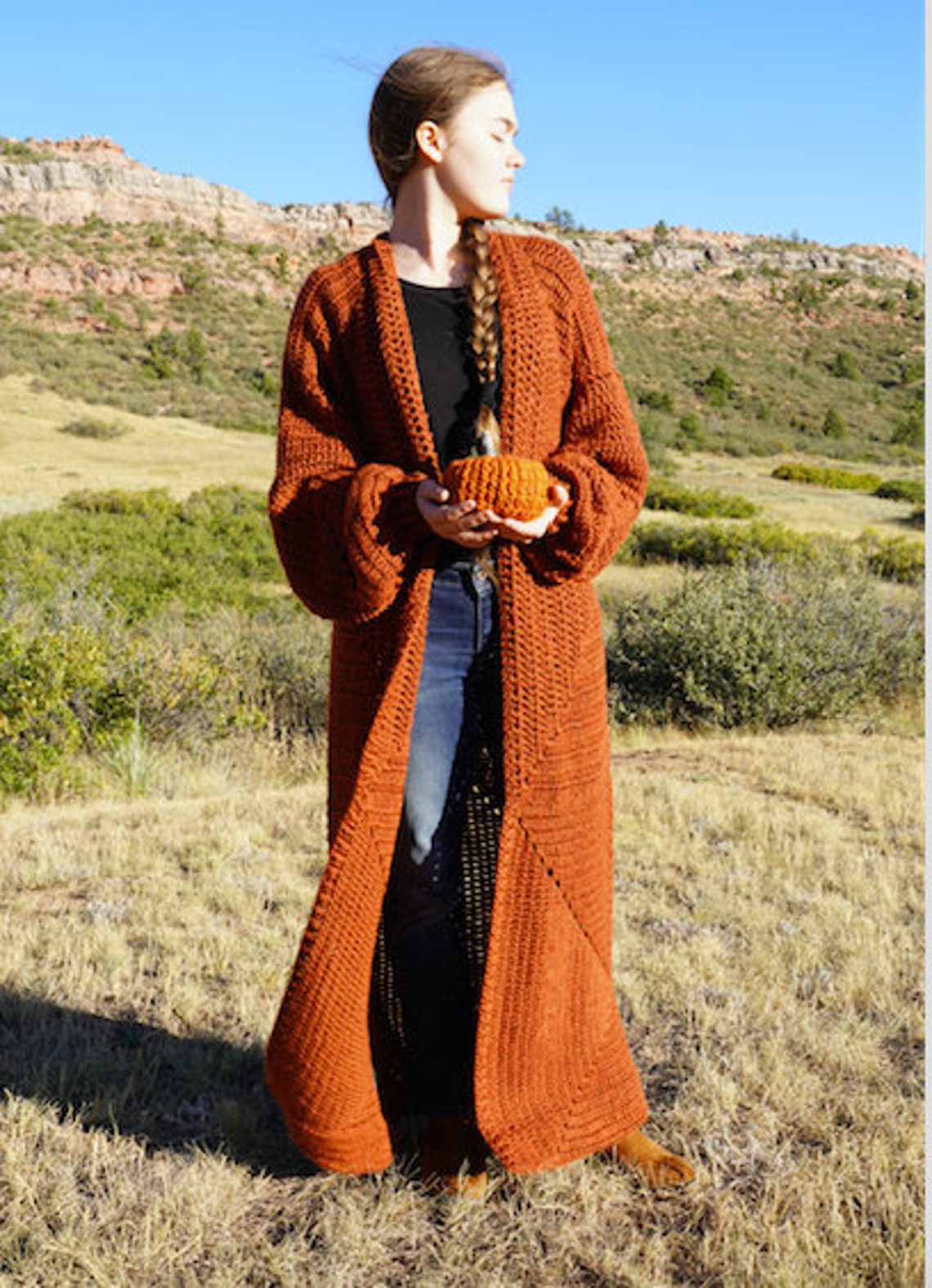Mountain Harvest Cardigan CROCHET PATTERN Etsy