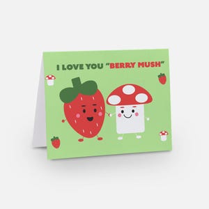 Cartão de Dia dos Namorados "Berry Mush" Eu te amo