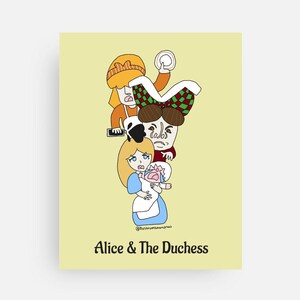Carte postale Alice et la duchesse