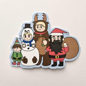 Dungeon Meshi Weihnachtsanzüge Aufkleber