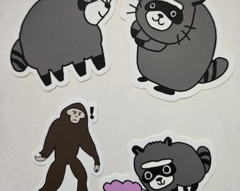 Jimothy the Raccoon Stickers