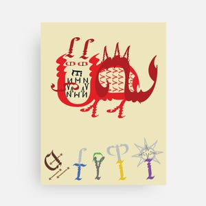 Cartes postales de typographie du MDN