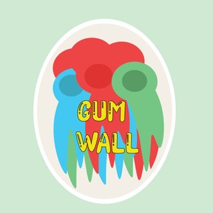 Pegatina de atracción turística Gumwall de Seattle