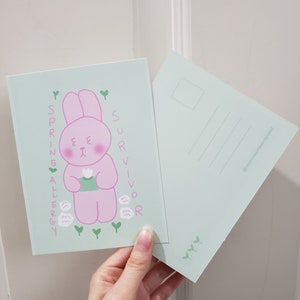 Frühlings-Allergie Postkarte