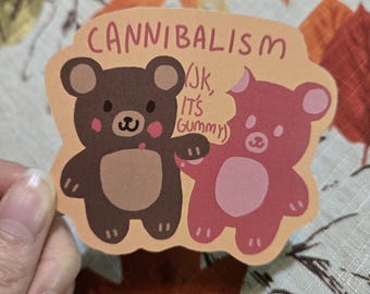 Cannibalism Candy Stickers