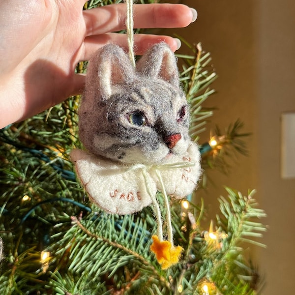 Custom Needle Felted Pet Portrait