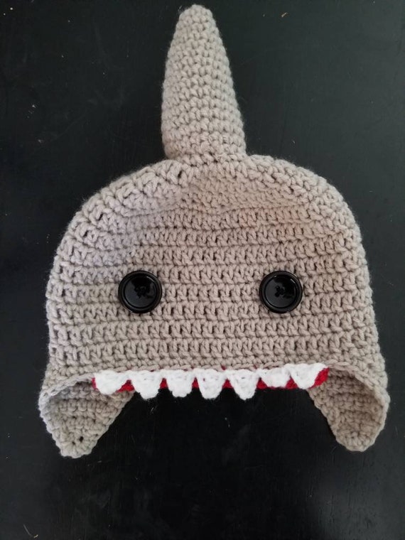 Baby shark crochet hat sale