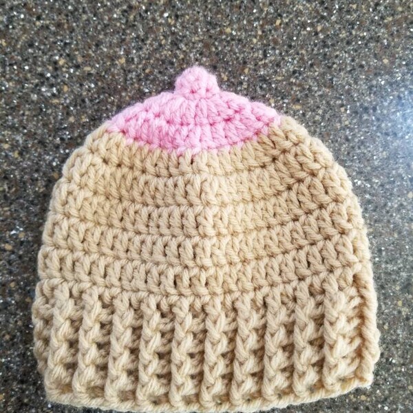 Boobie Beanie; Boob Crochet Hat; Nursing/Breastfeeding Hat