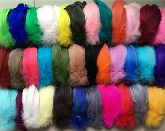 100PCS 6-12cm Feathers Plume Craft Hat Decorations Party Balloon ~ 28 Colours ~