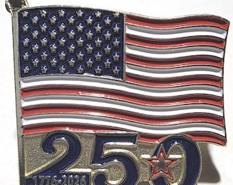American Flag Pin | America 250 Lapel Pin | Proudly Designed by Me for USA 250 | Patriotic Semiquincentennial 4th of July Pin