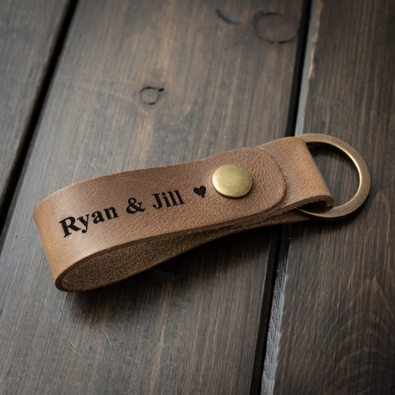 Customized Keychain Personalized Keychain Leather Key Chain Etsy