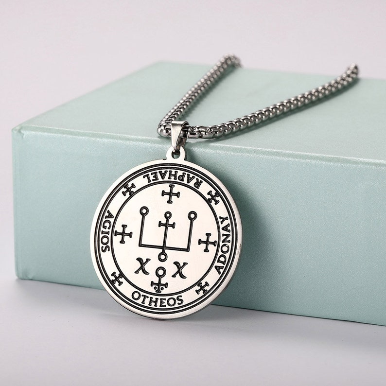 Seal of Archangel Raphael pendant It is God who heals Angelic protection